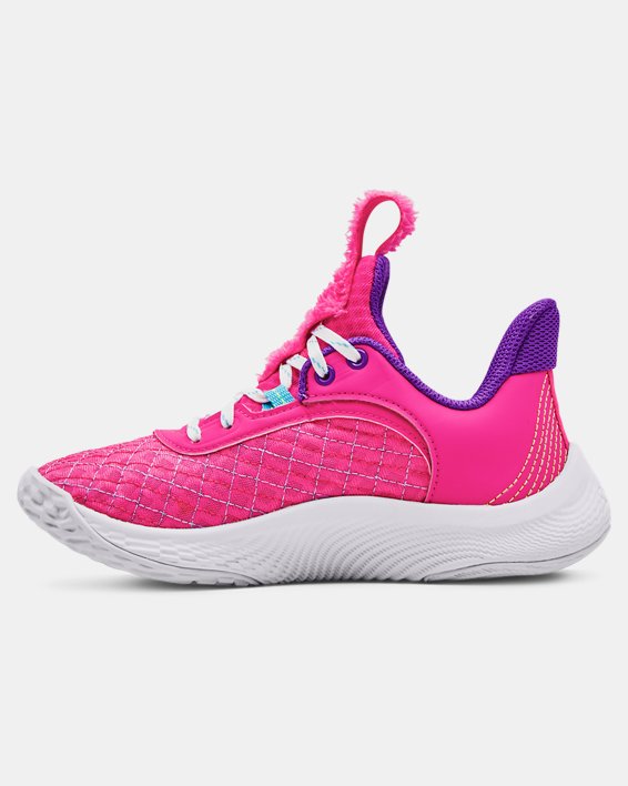 Pre-School Curry 9 Basketball Shoes, Pink, pdpMainDesktop image number 1